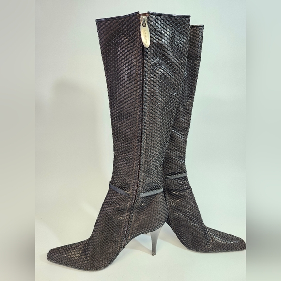 Sergio Rossi Slate Knee High Boots size 37 - Picture 4 of 8